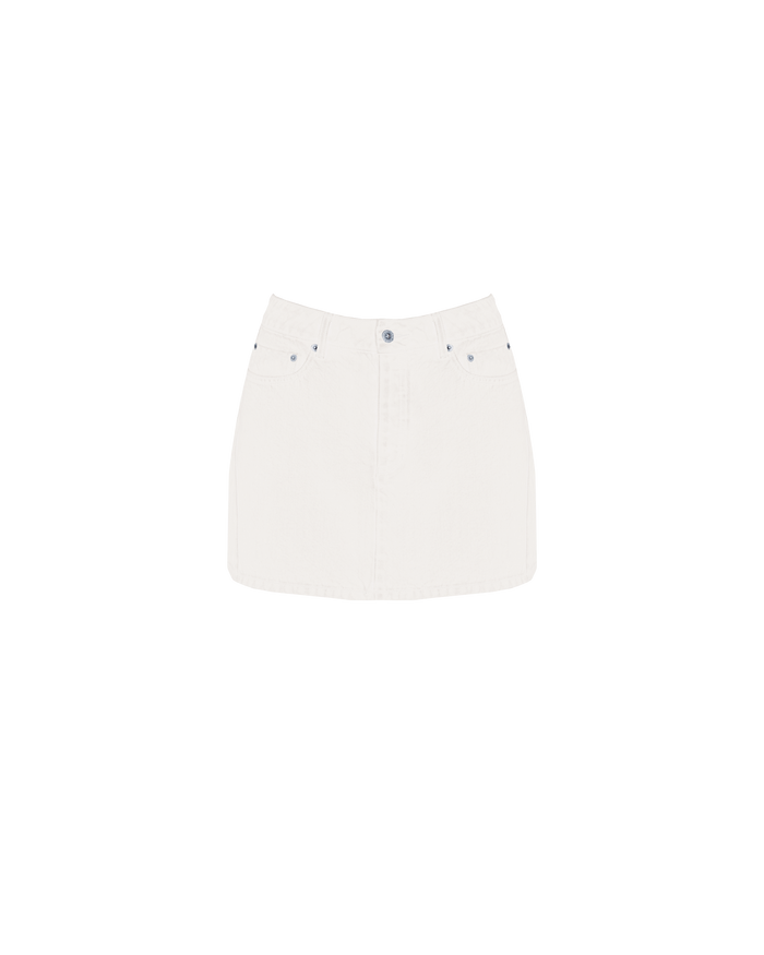 SUBLIME DENIM MINI SKIRT CREAM