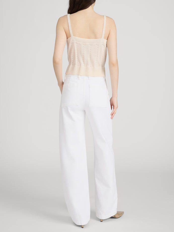 top on model back