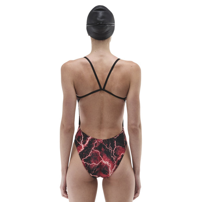 TYR Womens Arterix Cutoutfit Swimsuit - Red