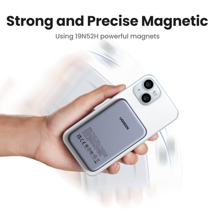 UGREEN 10000mAh Nexode Magnetic Wireless Power Bank - Grey (UG-PB561-25919)