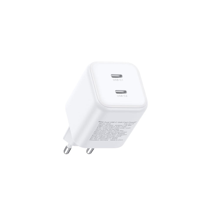 UGREEN 2 Port GaN PD Wall Charger 45W - White (UG-X526-65154)