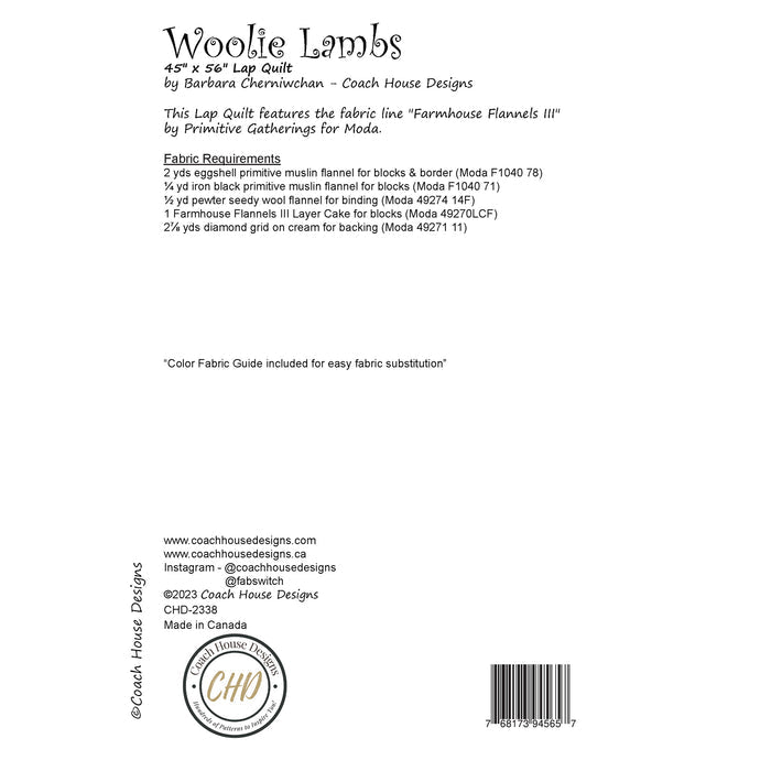 Woolie Lambs Downloadable PDF Quilt Pattern