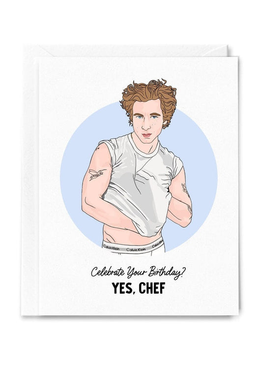 Yes, Chef Birthday Card