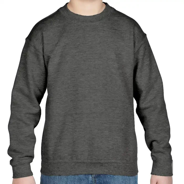 Dark Grey Kids Crew Neck Sweatshirt